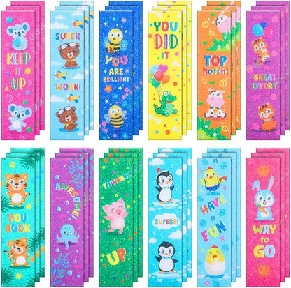 36 Pcs Anxiety Sensory Stickers Mental Health Stickers Fidget Textured Strips Toys Adhesive Tactile Calm Relief Items for Adults Desk School Counselor Classroom(Animal Style)