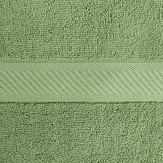 Utopia Towels 6 Pack Medium Bath Towel Set, 24 by 48 Inches, 500 GSM 100% Ring Spun Cotton, Lightweight and Highly Absorbent Quick Drying Premium Towels for Hotel, Spa and Bathroom, Sage Green