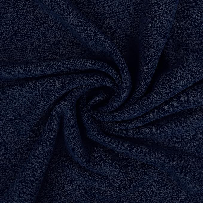 Utopia Towels Luxurious Jumbo Bath Sheet 2 Piece, 600 GSM, 35 by 70 Inches, 100% Ring Spun Cotton, Highly Absorbent and Quick Dry Extra Large Bath Towel, Super Soft Towel, Navy