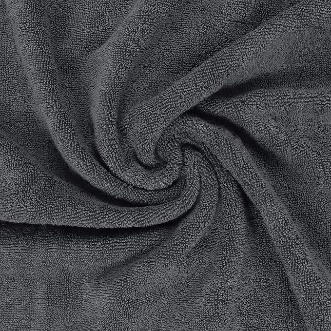Utopia Towels 8 Piece Premium Towel Set, 2 Bath, 2 Hand, and 4 Wash Cloths, 600 GSM 100% Ring Spun Cotton, Highly Absorbent Towels for Bathroom, Gym, Hotel, and Spa, Grey
