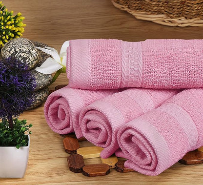 Utopia Towels 8 Piece Premium Towel Set, 2 Bath, 2 Hand, and 4 Wash Cloths, 600 GSM 100% Ring Spun Cotton, Highly Absorbent Towels for Bathroom, Gym, Hotel, and Spa, Pink