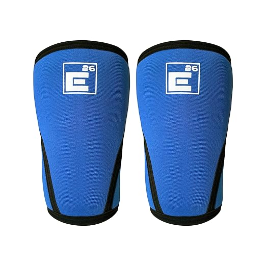 Element 26 Knee Sleeves for Weightlifting (Sold as a Pair) - 6mm Premium Neoprene for Compression, Mobility, and Warmth - Compression Sleeve for Functional Fitness, Squats, Deadlifts (X-Large, Blue)