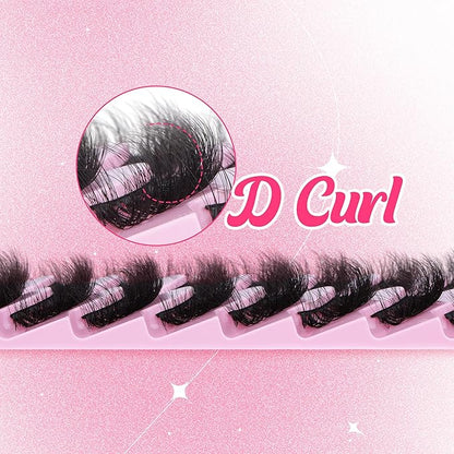 Mink Lashes 10 Pairs False Eyelashes D Lashes Natural Cat Eye Volume Faux Mink Lashes Wispy 18 mm 5D Thick Soft Eyelashes Pack by FANXITON