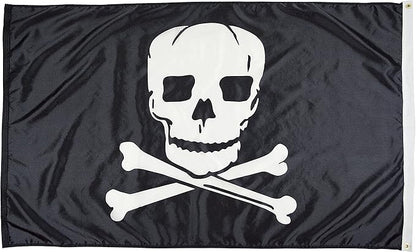 FlagSource Jolly Roger Nylon Pirate Decorative Flag, Made in the USA, 3x5'