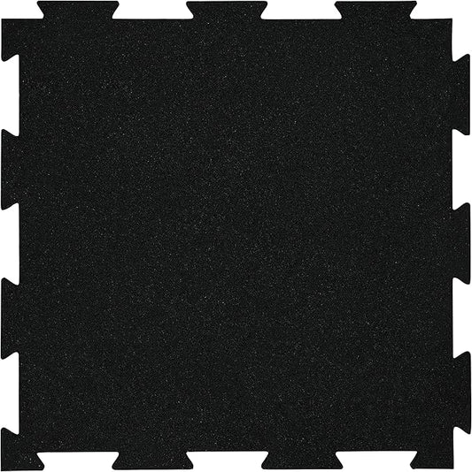 Playsafer Genaflex Lite Rubber 8mm Interlocking Tiles for Gym Flooring, Exercise Equipment, Exercise Areas - 20" X 20"