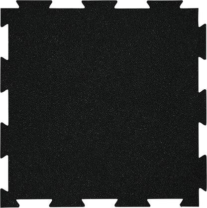 Playsafer Genaflex Lite Rubber 8mm Interlocking Tiles for Gym Flooring, Exercise Equipment, Exercise Areas - 20" X 20"