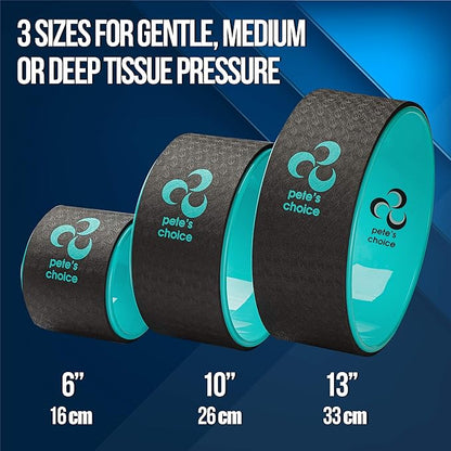 Yoga Wheel 3 Pack - Lose Weight, Get in Shape and Get Fit. Three pack Yoga Wheel Set. Home Exercise and Workout. Improve Posture