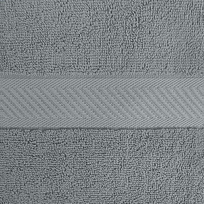 Utopia Towels 6 Pack Small Bath Towel Set, 22 by 44 Inches, 500 GSM 100% Ring Spun Cotton, Lightweight and Highly Absorbent Quick Drying Premium Towels for Hotel, Spa and Bathroom, Cool Grey