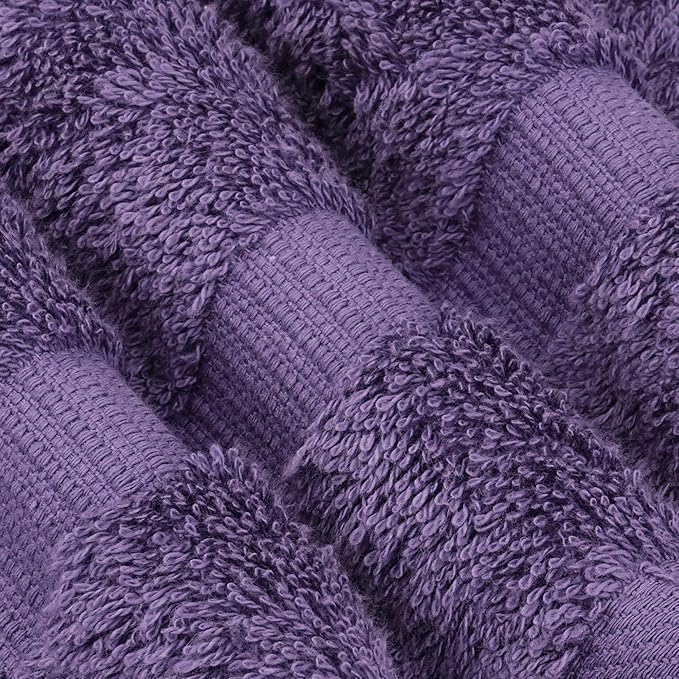 Chakir Turkish Linens 100% Cotton Premium Turkish Towels for Bathroom | 27'' x 54'' (4-Piece Bath Towels - Plum)