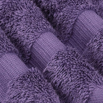 Chakir Turkish Linens 100% Cotton Premium Turkish Towels for Bathroom | 27'' x 54'' (4-Piece Bath Towels - Plum)