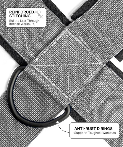 DMoose Fitness Neck Harness for Weight Lifting - Soft Padded Head & Chin Strap with 30" Heavy Duty Steel Chain - Neck Exerciser, Trainer & Strengthener to Support Injury Recovery and Intense Workouts