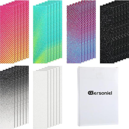 36 Pcs Anxiety Sensory Stickers Mental Health Stickers Fidget Textured Strips Toys Adhesive Tactile Calm Relief Items for Adults Desk School Counselor Classroom(Gradient Style)