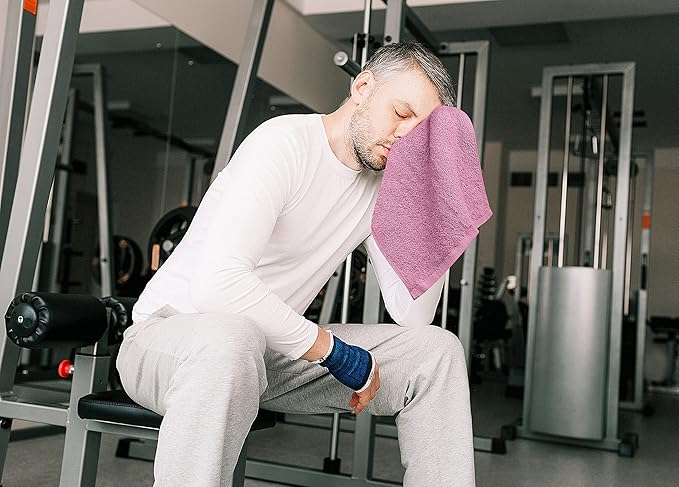 Utopia Towels 24 Pack Cotton Washcloths Set, 100% Ring Spun Cotton, Premium Quality Flannel Face Cloths, Highly Absorbent and Soft Feel Fingertip Towels, Dusty Pink