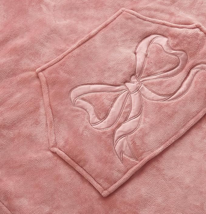 WDCOZY Wearable Blanket Hoodie Oversized Sherpa Fleece Hooded Sweatshirt with Adjustable Eye Mask Cozy For Adults Women Men