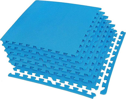 IncStores Fitness Foam Flooring Tiles | Low-Profile Interlocking Foam Tiles for Lightweight Floor Protection in Your Home Gym, Playroom, and More