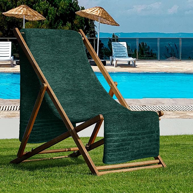 Tens Towels Pack of 1 Jumbo Bath Sheet 40 x 80 Inches, Extra Large & Light Weight, Quicker to Dry, 100% Cotton, Super Soft & Absorbent, Perfect to Wrap Yourself in, Hunter Green