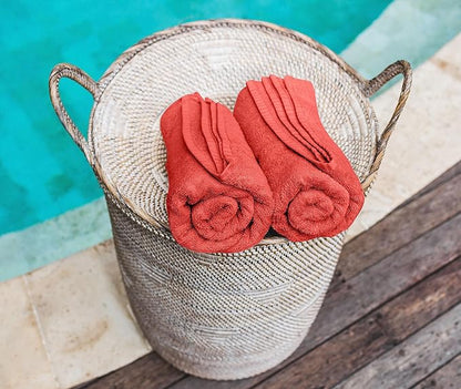 Utopia Towels 24 Pack Cotton Washcloths Set, 100% Ring Spun Cotton, Premium Quality Flannel Face Cloths, Highly Absorbent and Soft Feel Fingertip Towels, Coral
