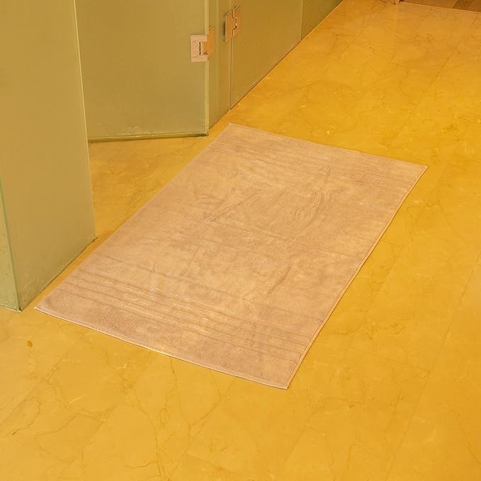 Mosobam Luxury Turkish 3pc Mixed Bath Bundle 2 Sizes for Body Towels and 1 XL Bath Mat Lavender Aura 700 GSM & 1000 GSM Bamboo Viscose & Aegean Turkish Combed Cotton