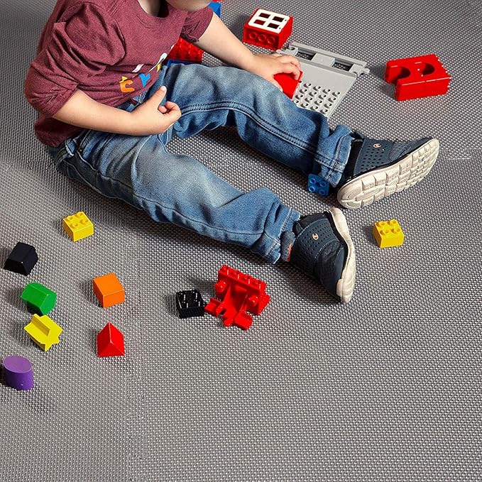 IncStores Fitness Foam Flooring Tiles | Low-Profile Interlocking Foam Tiles for Lightweight Floor Protection in Your Home Gym, Playroom, and More