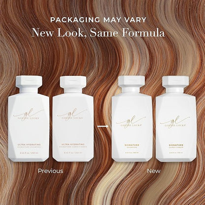 Goldie Locks Ultra Hydrating Shampoo & Conditioner Set - Sulfate-Free, Paraben-Free - for Frizz Control, Shine & Strength - Color & Extension Safe - Protein-Free - 2 x 8.45 fl oz (Packaging May Vary)