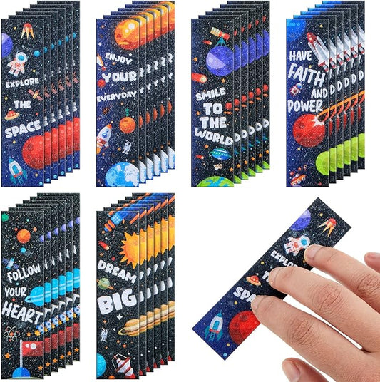 36 Pcs Anxiety Sensory Stickers Mental Health Stickers Fidget Textured Strips Toys Adhesive Tactile Calm Relief Items for Adults Desk School Counselor Classroom(Spaceman Style)