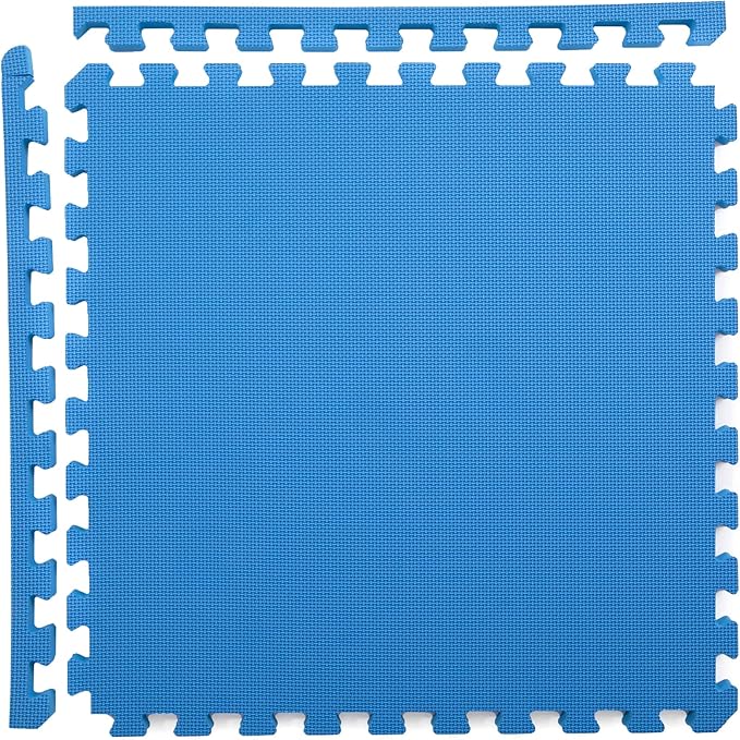 IncStores Fitness Foam Flooring Tiles | Low-Profile Interlocking Foam Tiles for Lightweight Floor Protection in Your Home Gym, Playroom, and More