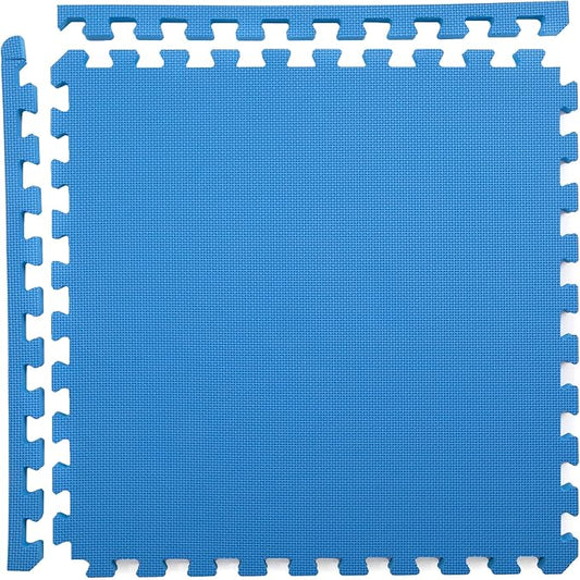 IncStores Fitness Foam Flooring Tiles | Low-Profile Interlocking Foam Tiles for Lightweight Floor Protection in Your Home Gym, Playroom, and More