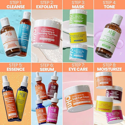 SeoulCeuticals Large 2oz Korean 20% Vitamin C Hyaluronic Acid Serum + CE Ferulic Acid - Potent Anti Aging, Anti Wrinkle K Beauty