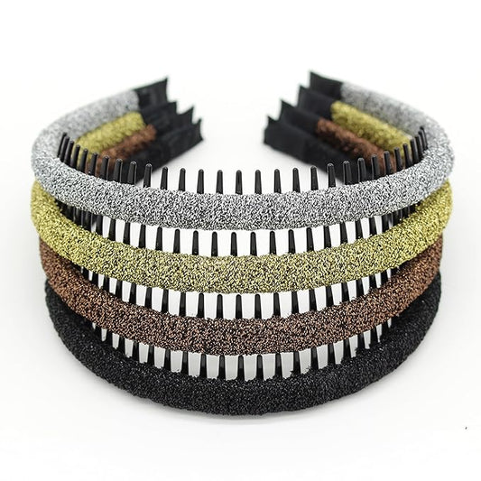 Women's Headbands,Hair Accessories For Women,Non Slip hair bands for women Suitable Yoga,Spa,Parties and Daily Use(pack of 4)