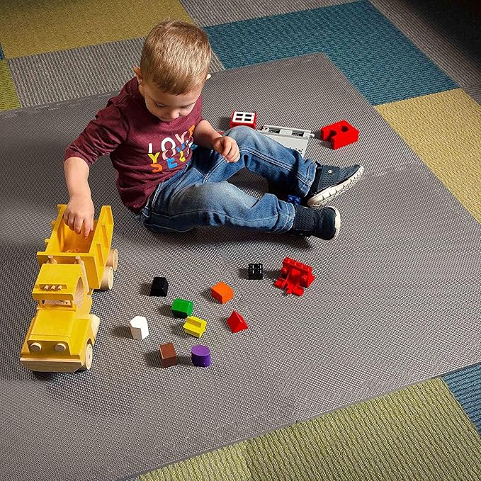 IncStores Fitness Foam Flooring Tiles | Low-Profile Interlocking Foam Tiles for Lightweight Floor Protection in Your Home Gym, Playroom, and More