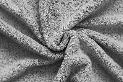 American Veteran Towel, 100% Cotton Turkish Bath Towels for Bathroom 4 Pack, 27x54 Extra Large Premium Soft Drying Bathroom Towels, Light Gray