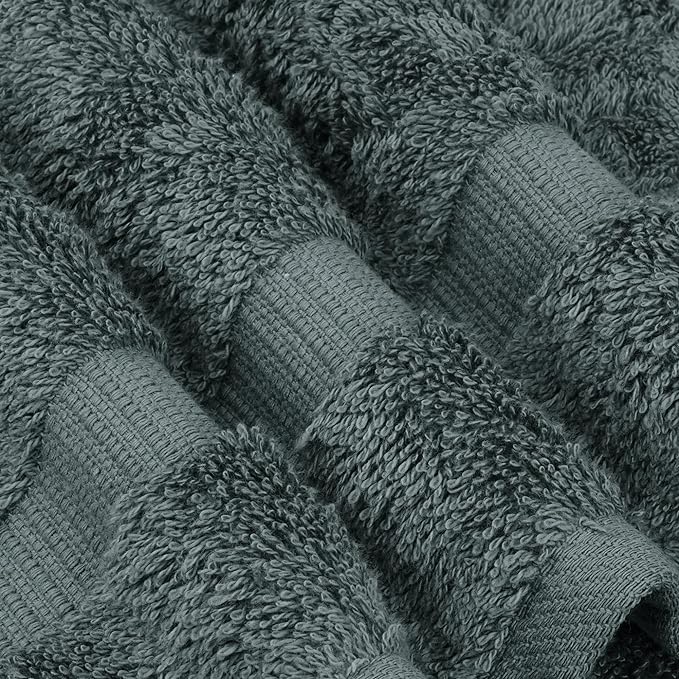 Chakir Turkish Linens | Hotel & Spa Quality 100% Cotton Premium Turkish Towels | Soft & Absorbent (12-Piece Washcloths, Dark Gray)