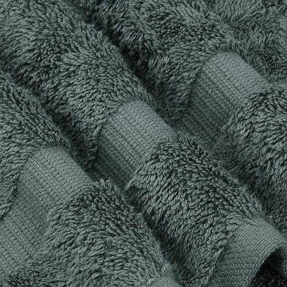 Chakir Turkish Linens | Hotel & Spa Quality 100% Cotton Premium Turkish Towels | Soft & Absorbent (12-Piece Washcloths, Dark Gray)