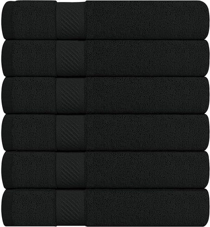 Utopia Towels 6 Pack Bath Towel Set (24 x 48 Inches), 500 GSM 100% Ring Spun Cotton Medium Lightweight and Highly Absorbent Quick Drying, Premium Towels for Hotel, Spa and Bathroom