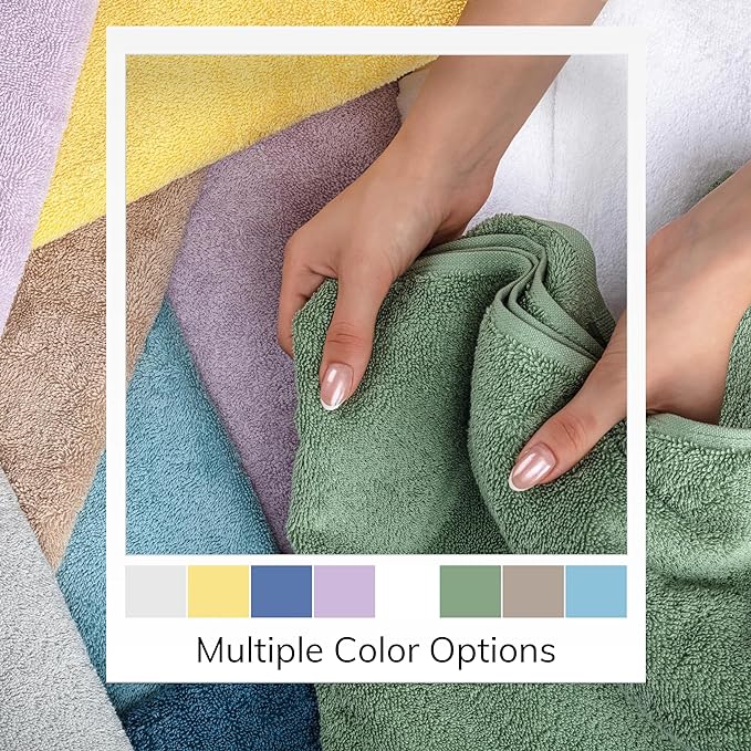 TEXTILOM 100% Turkish Cotton Oversized Luxury Bath Sheets, Jumbo & Extra Large Bath Towels Sheet for Bathroom and Shower with Maximum Softness & Absorbent (40 x 80 inches)- Beige