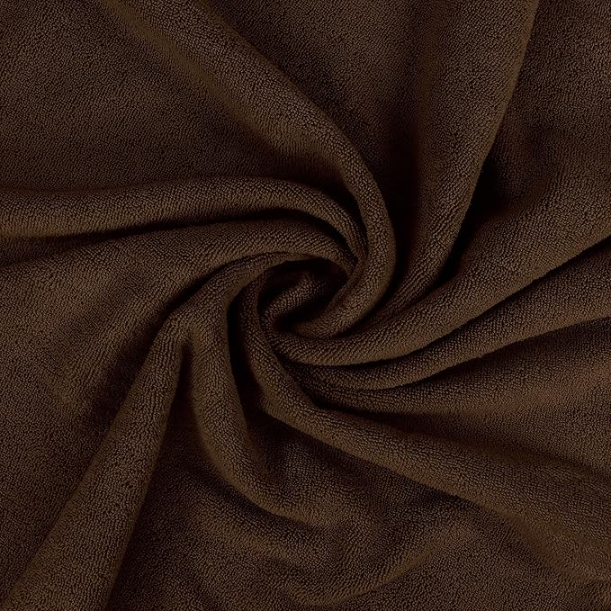 Utopia Towels Luxurious Jumbo Bath Sheet 2 Piece, 600 GSM, 35 by 70 Inches, 100% Ring Spun Cotton, Highly Absorbent and Quick Dry Extra Large Bath Towel, Super Soft Towel, Dark Brown
