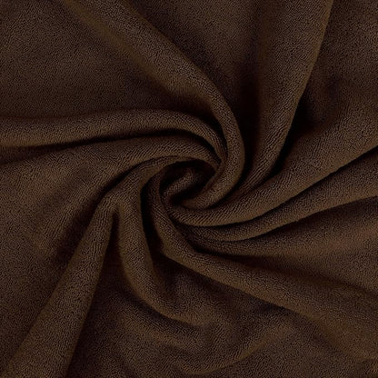 Utopia Towels Luxurious Jumbo Bath Sheet 2 Piece, 600 GSM, 35 by 70 Inches, 100% Ring Spun Cotton, Highly Absorbent and Quick Dry Extra Large Bath Towel, Super Soft Towel, Dark Brown
