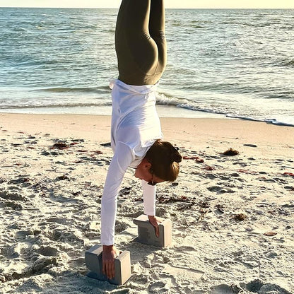 WRIST Buddy® Yoga Blocks 2 Pack | Reduces and Prevents Wrist Pain, Enhances Comfort Stability and Grip Strength on the Blocks | Hand-Shaped Blocks | EVA Yoga Accessories Set | Best Gifts for Yoga