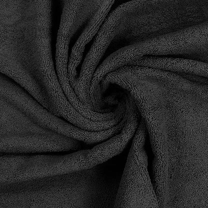 Utopia Towels 8 Piece Premium Towel Set, 2 Bath, 2 Hand, and 4 Wash Cloths, 600 GSM 100% Ring Spun Cotton, Highly Absorbent Towels for Bathroom, Gym, Hotel, and Spa, Black