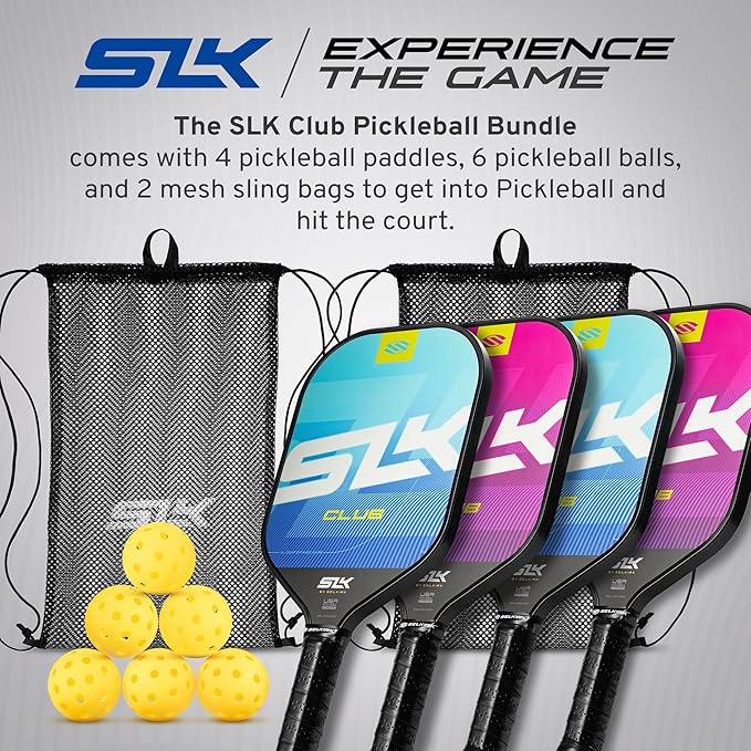Selkirk Sport SLK Pickleball Paddles Set of 2 | Designed in The USA | Choose The SLK Neo Graphite, SLK Neo Fiberglass Pickleball Set or SLK Atlas Pickleball Bundle