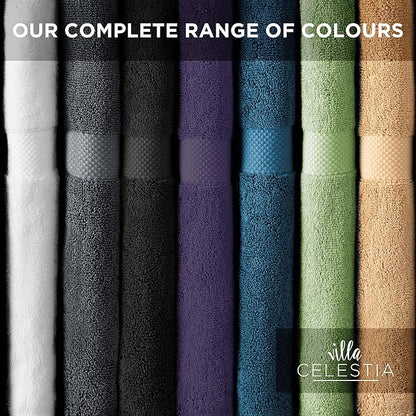 100% Cotton Hand Towel Set of 4, (16 x 28 inches) Sustainable, Soft, Highly Absorbent, Quick Drying, Combed Cotton Hand Towels Pack of 4 Ideal for Hotels, Spa, Bathroom, Dorm, Black