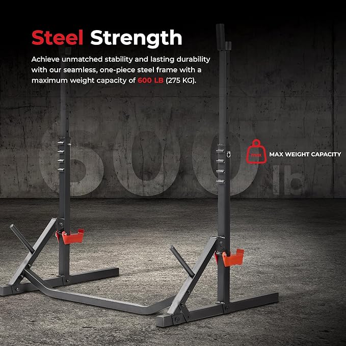 Sunny Health & Fitness Multifunctional Strength Training Home Gym – Complete Workout Equipment with Training Attachments, Optional Squat Stand, Power Rack Cage, Adjustable Incline Bench