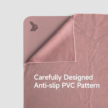Yoga Mat Towel - Non-Slip Microfiber for Hot Yoga & Pilates | Super Absorbent, Lightweight & Machine Washable 72"x25" (2 Pack Pink)