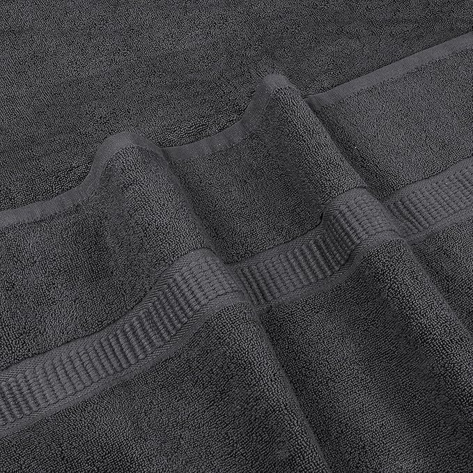 Utopia Towels Luxurious Jumbo Bath Sheet 2 Piece, 600 GSM, 35 by 70 Inches, 100% Ring Spun Cotton, Highly Absorbent and Quick Dry Extra Large Bath Towel, Super Soft Towel, Grey