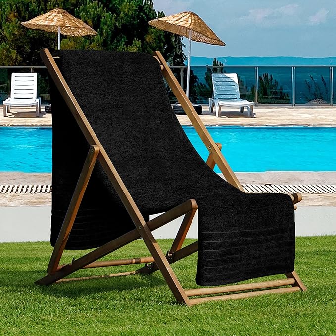 Tens Towels Pack of 1 Jumbo Bath Sheet 40 x 80 Inches, Extra Large & Light Weight, Quicker to Dry, 100% Cotton, Super Soft & Absorbent, Perfect to Wrap Yourself in, Black