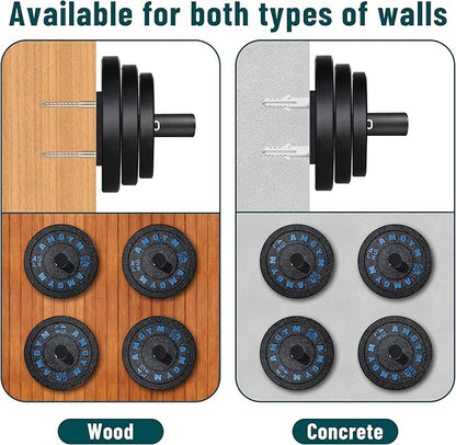 Weight Plate Holder, Wall Mounted Weight Rack Storage for Weight Plates, Home Gym Organizer