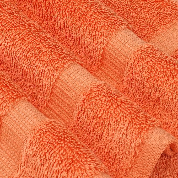 Chakir Turkish Linens | Hotel & Spa Quality 100% Cotton Luxury Turkish Towels | Soft & Absorbent (30x60 Inches Extra Large Bath Towels, Set of 4 - Coral)