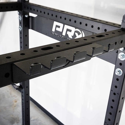 PRx Performance 3x3 Squat Rack Mounted Barbell Storage - 1 or 4 Bar Hanger (4 Bar Storage)