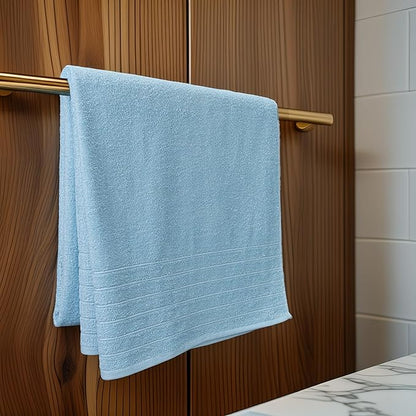Tens Towels Pack of 1 Jumbo Bath Sheet 40 x 80 Inches, Extra Large & Light Weight, Quicker to Dry, 100% Cotton, Super Soft & Absorbent, Perfect to Wrap Yourself in, Sky Blue