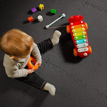 IncStores Fitness Foam Flooring Tiles | Low-Profile Interlocking Foam Tiles for Lightweight Floor Protection in Your Home Gym, Playroom, and More